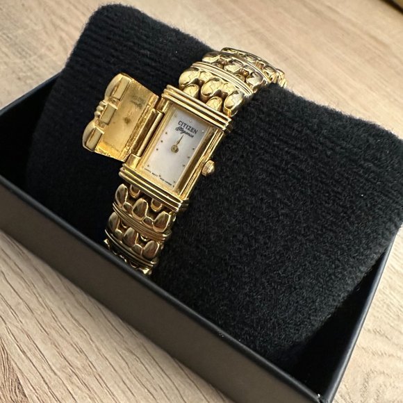 Vintage 90's "BRACELET QUARTZ WATCH" by Citizen Elegance - Time Tested - Covered - Picture 3 of 10